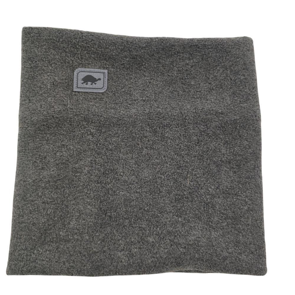 Turtle Fur Charcoal Gray Fleece Neck Warmer‎ Gaiter Recycled Polyester PLHK